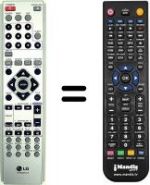 Télécommande équivalente LG LHD6245D