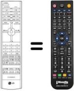 Télécommande équivalente LG MZ42PZ10