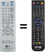 Télécommande équivalente LG MG66