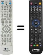 Télécommande équivalente LG DR175