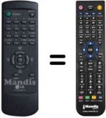 Télécommande équivalente LG 6710V00017F