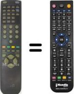 Télécommande équivalente JVC 79000250101