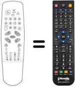 Télécommande équivalente Akai TV2107T