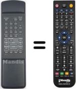 Télécommande équivalente Philips 2SB56 / 08