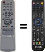 Télécommande équivalente TM76