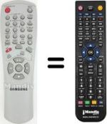 Télécommande équivalente Samsung SV430F