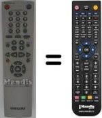 Télécommande équivalente Samsung SV445G
