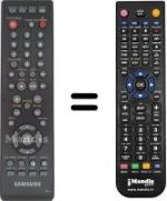 Télécommande équivalente Samsung DVD1080P7