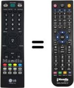Télécommande équivalente LG M228WDP