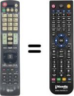 Télécommande équivalente LG 47LX650N