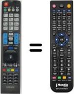 Télécommande équivalente AKB72914276