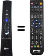 Télécommande équivalente AKB73295501 MAGIC MOTION