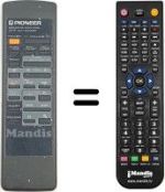 Télécommande équivalente Pioneer XD-J120