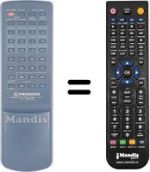 Télécommande équivalente Pioneer XR-P340