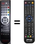 Télécommande équivalente Akai SUP5684
