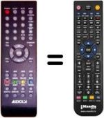 Replacement remote control AUDIOLA TVDB822LED (ver. 2)