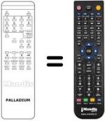 Télécommande équivalente Palladium REMCON001