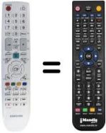 Télécommande équivalente Samsung LE40B541P7W/XZG