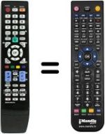 Télécommande équivalente Samsung UE32B7090WP/XZG