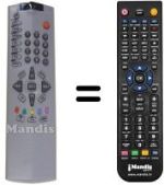 Télécommande équivalente Akai CTB32PK8A