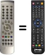 Replacement remote control Bush RF6685DVPL