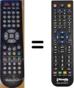 Télécommande équivalente BLUETECH TQT133-001
