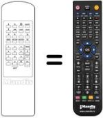 Télécommande équivalente Xsat CDTV200