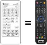 Replacement remote control Hitachi C33P900VT