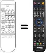 Télécommande équivalente Hitachi X100072