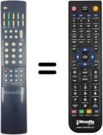 Replacement remote control Hitachi RC4008X