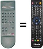 Télécommande équivalente Seleco 17SM622HRD