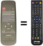 Télécommande équivalente Hitachi CMP412HDE