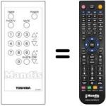 Télécommande équivalente CT-9207