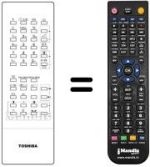 Replacement remote control Toshiba CT-9296