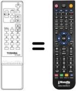 Télécommande équivalente Toshiba 23120387