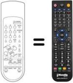 Télécommande équivalente Protech CTV2105RT