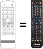 Télécommande équivalente Cgm CTV153
