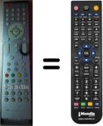 Télécommande équivalente Continental Edison CE81HDV32P