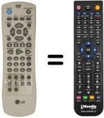 Télécommande équivalente REMCON597