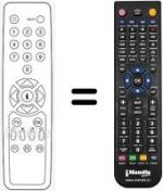 Télécommande équivalente RC211