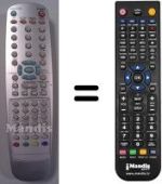 Replacement remote control Denver TFD-1901