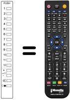 Télécommande équivalente Daewoo EUR50100