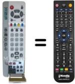 Télécommande équivalente Erres EUR511228
