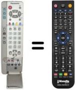 Télécommande équivalente Panasonic TX-22LT2F