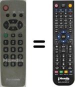 Télécommande équivalente Panasonic TC-14JR1C