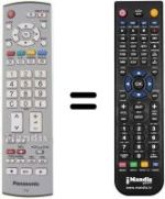 Télécommande équivalente Panasonic TH-37PV45EH