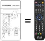 Télécommande équivalente Telefunken A320S