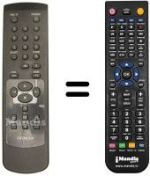 Télécommande équivalente REMCON484