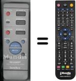 Télécommande équivalente Sharp VC-MH69GM