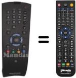 Replacement remote control Saba TELE PILOT 760S